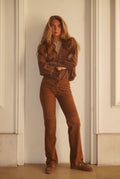 Pantalon Lili - Daim Cocoa